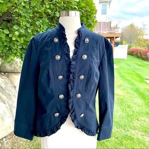 Inc International Navy Military Jacket